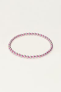 My jewellery Ocean elastieken armband en kraaltjes roze