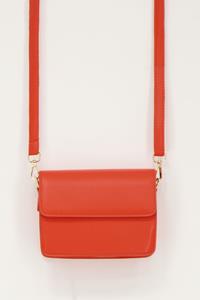 My jewellery Oranje leather look crossbody tas