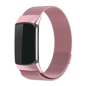 Strap-it Fitbit Charge 6 Milanese band (rosé pink)