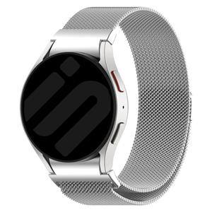Strap-it Samsung Galaxy Watch 5 Pro 'One push' Milanese band (zilver)