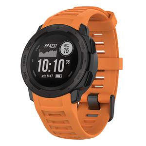 Strap-it Garmin Instinct 1 / 2 siliconen bandje (oranje)