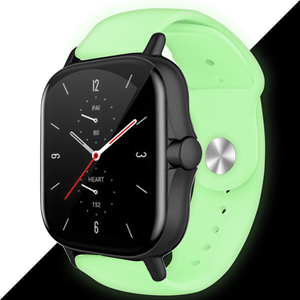 Strap-it Xiaomi Amazfit Bip lichtgevend siliconen bandje (lime)