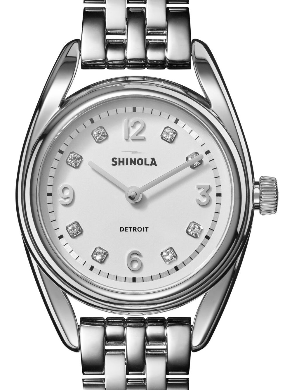 Shinola The Diamond Dial derby horloge - Zilver