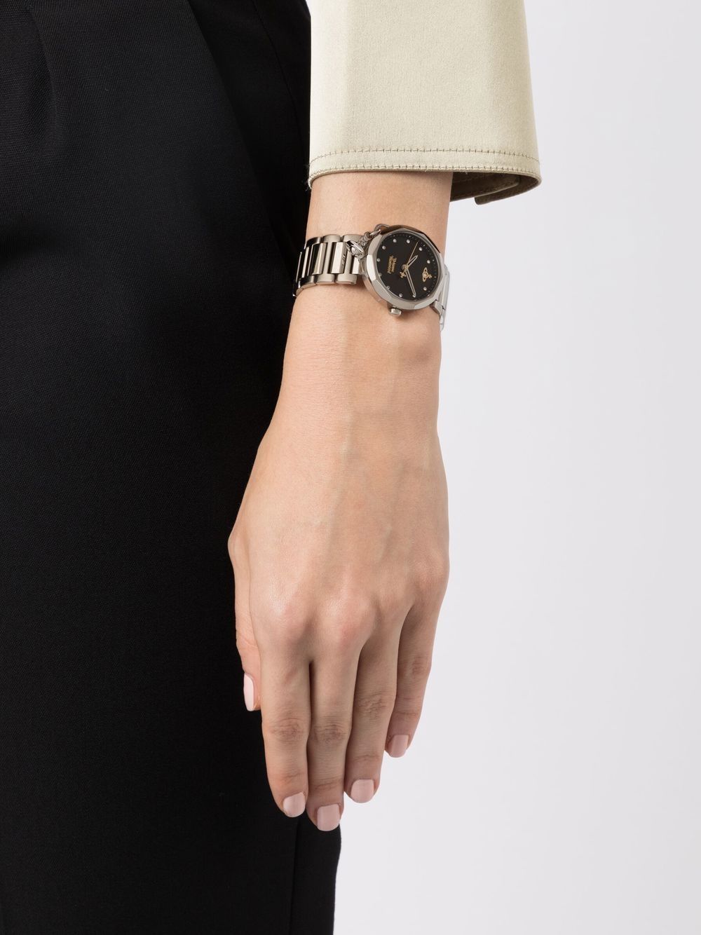 Vivienne Westwood Popular horloge met Orb-logoplakkaat - Zilver