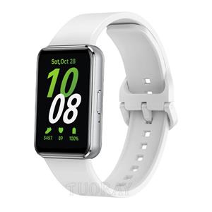 Strap-it Samsung Galaxy Fit 3 siliconen bandje (wit)