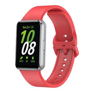 Strap-it Samsung Galaxy Fit 3 siliconen bandje (rood)