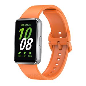 Strap-it Samsung Galaxy Fit 3 siliconen bandje (oranje)