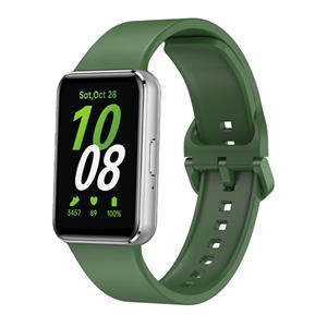 Strap-it Samsung Galaxy Fit 3 siliconen bandje (groen)