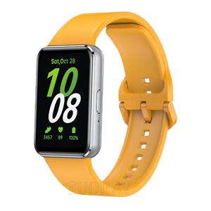 Strap-it Samsung Galaxy Fit 3 siliconen bandje (geel)