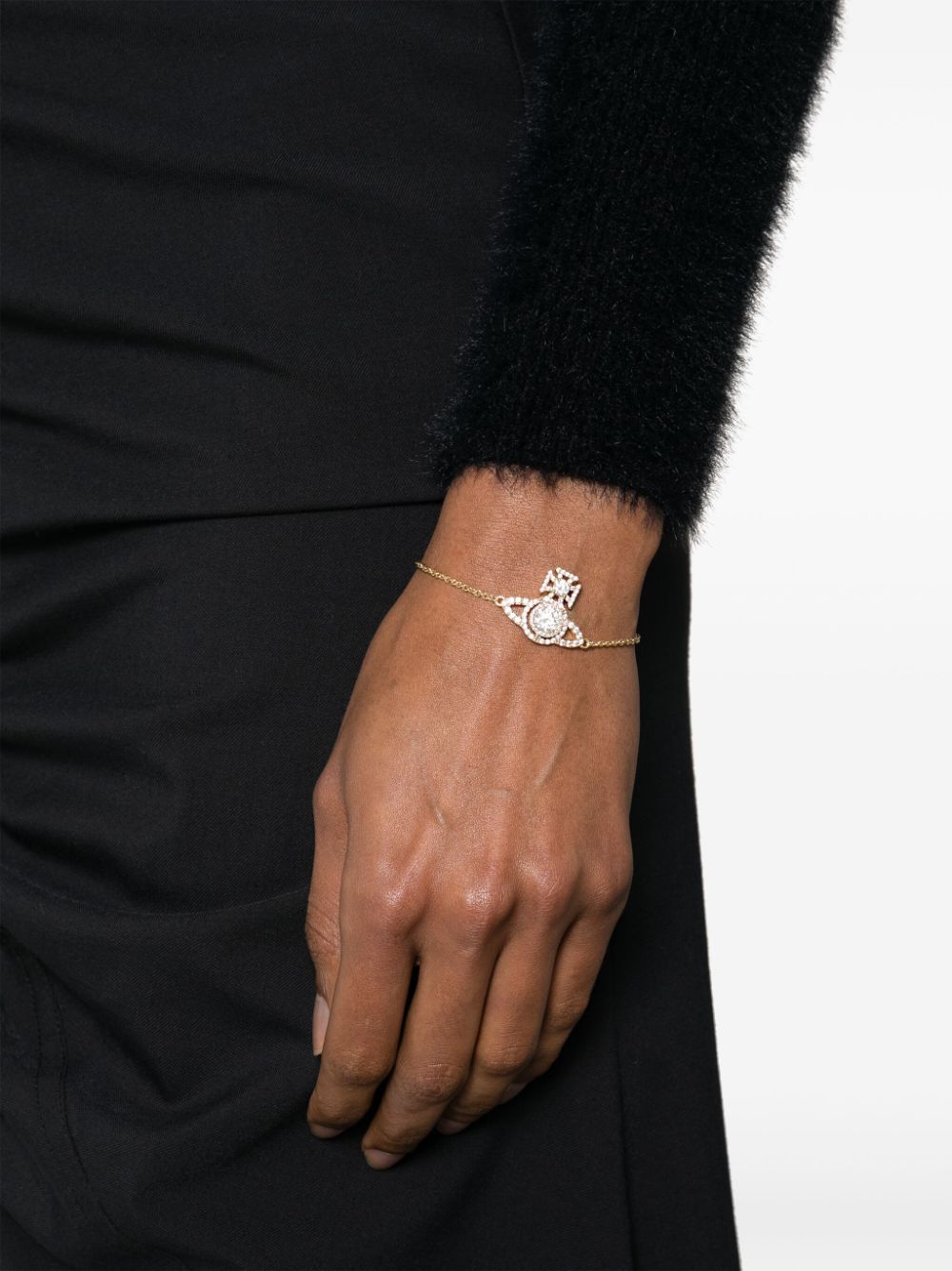 Vivienne Westwood Norabelle armband verfraaid met kristallen - Goud