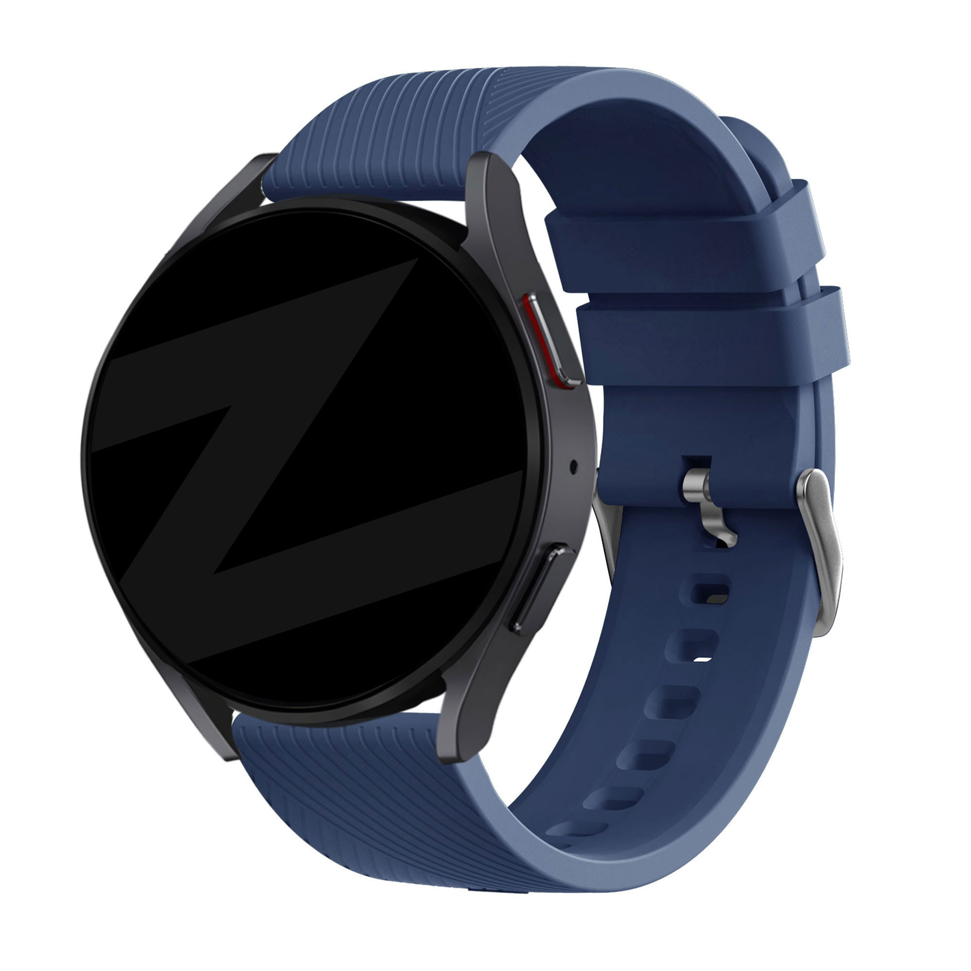 Bandz Huawei Watch 4 (Pro) siliconen band 'Deluxe' (donkerblauw)