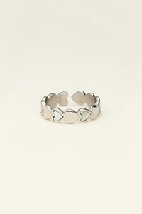 My jewellery Ring met hartjes