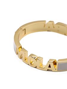 Bimba y Lola Tweekleurige armband met logo - Goud