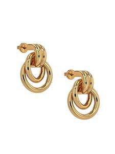 ANINE BING Double Knot drop earrings - Goud