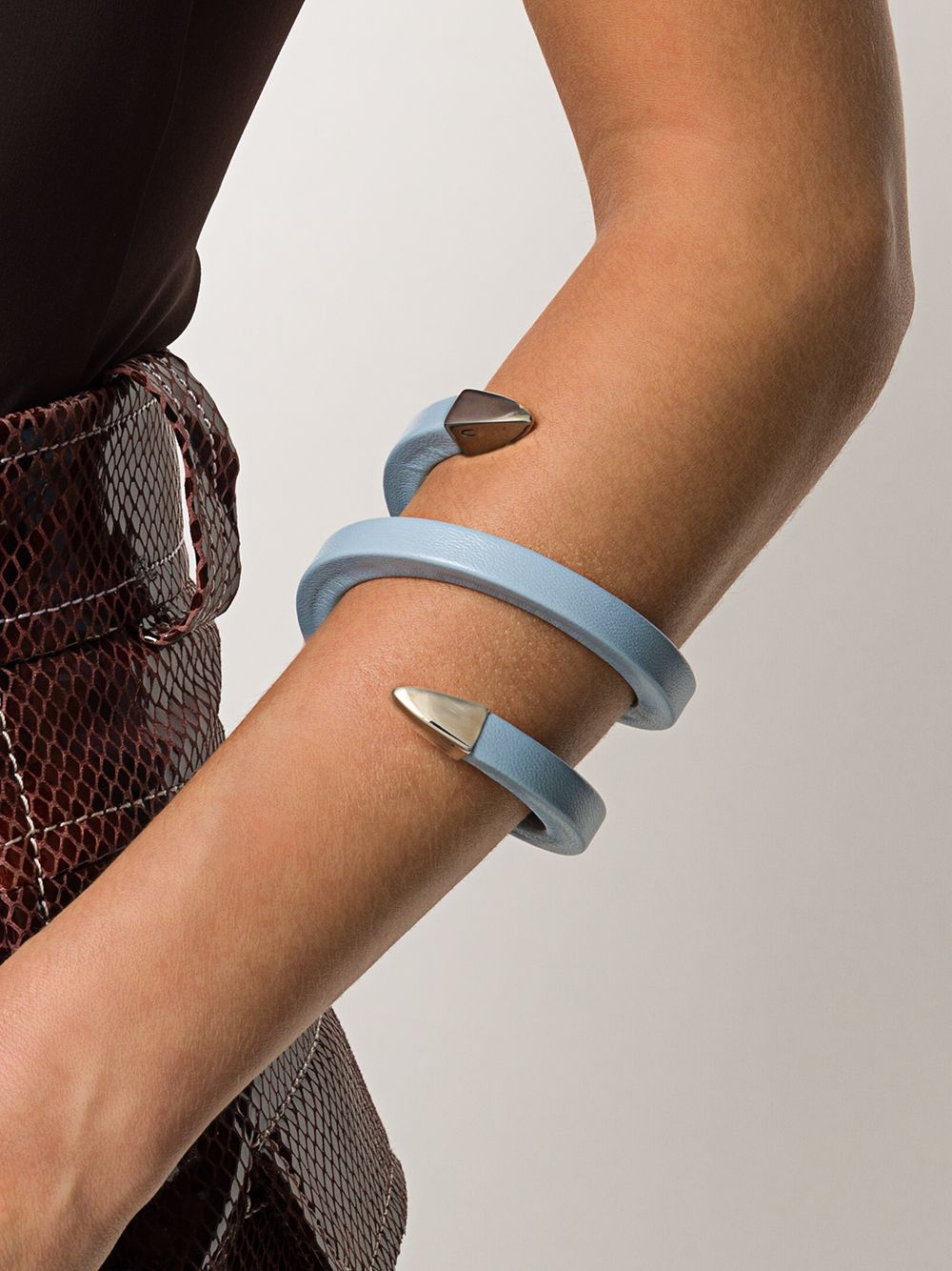 Bottega Veneta Spiraalvormige armband - Blauw