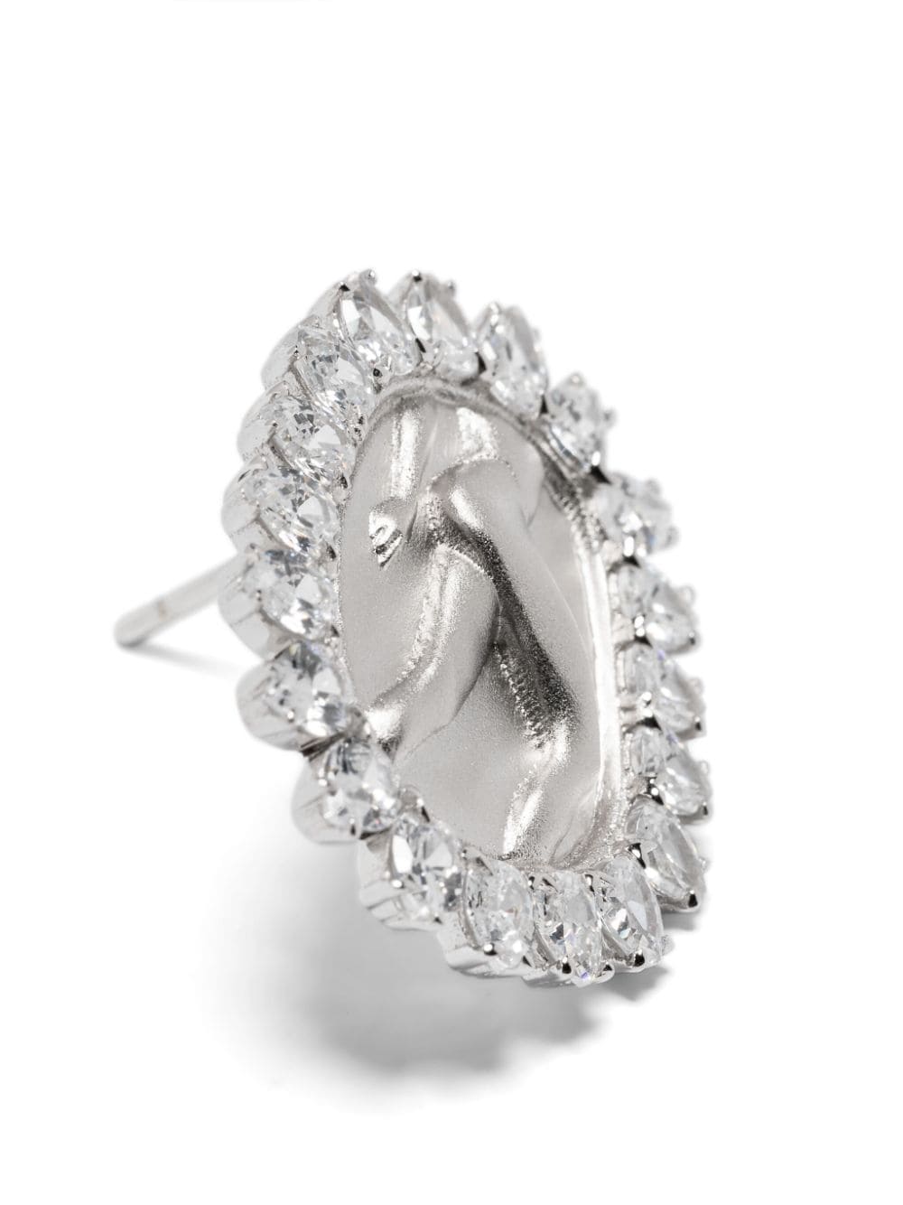 SHUSHU/TONG Maiden crystal-embellished earrings - Zilver