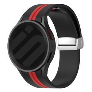 Strap-it Samsung Galaxy Watch 5 40mm magnetische sport band (zwart/rood)