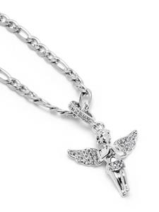Nialaya Jewelry angel-pendant chain necklace - Zilver