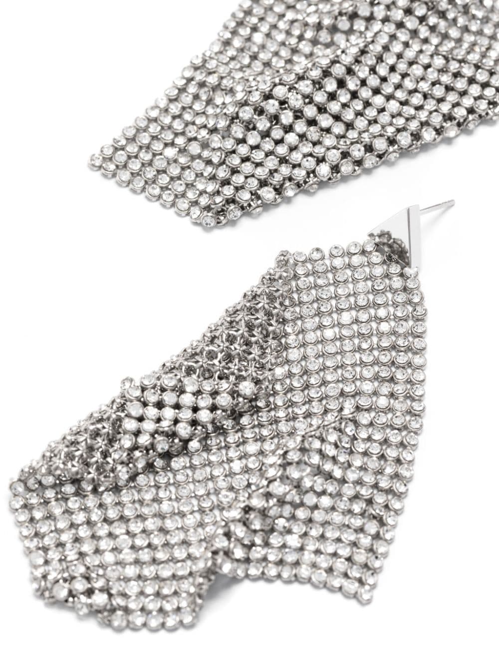 Rabanne crystal-embellished drop earrings - Zilver