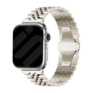 Strap-it Apple Watch Jubilee stalen band (sterrenlicht)