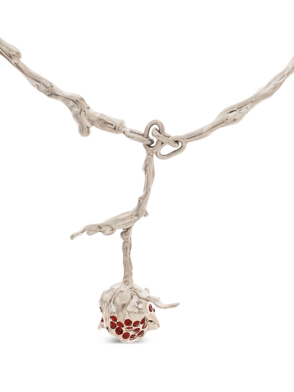 Marni Rose Bud crystal-embellished necklace - Zilver