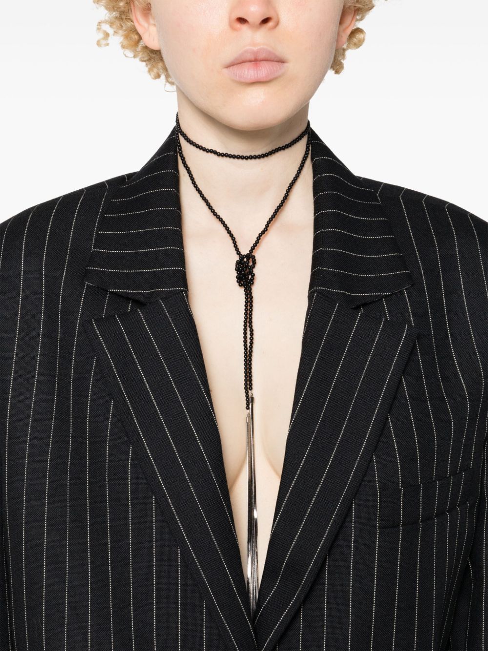 ISABEL MARANT Emi halsketting met kralen - Zwart