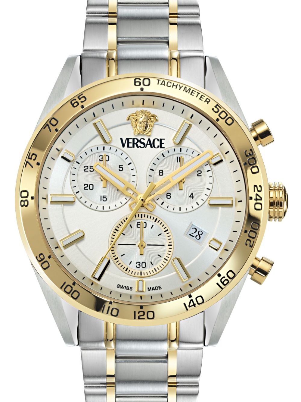 Versace V-Code Chronograph 41mm - Wit