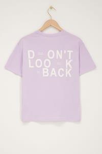 My jewellery Lila T-shirt don't look back