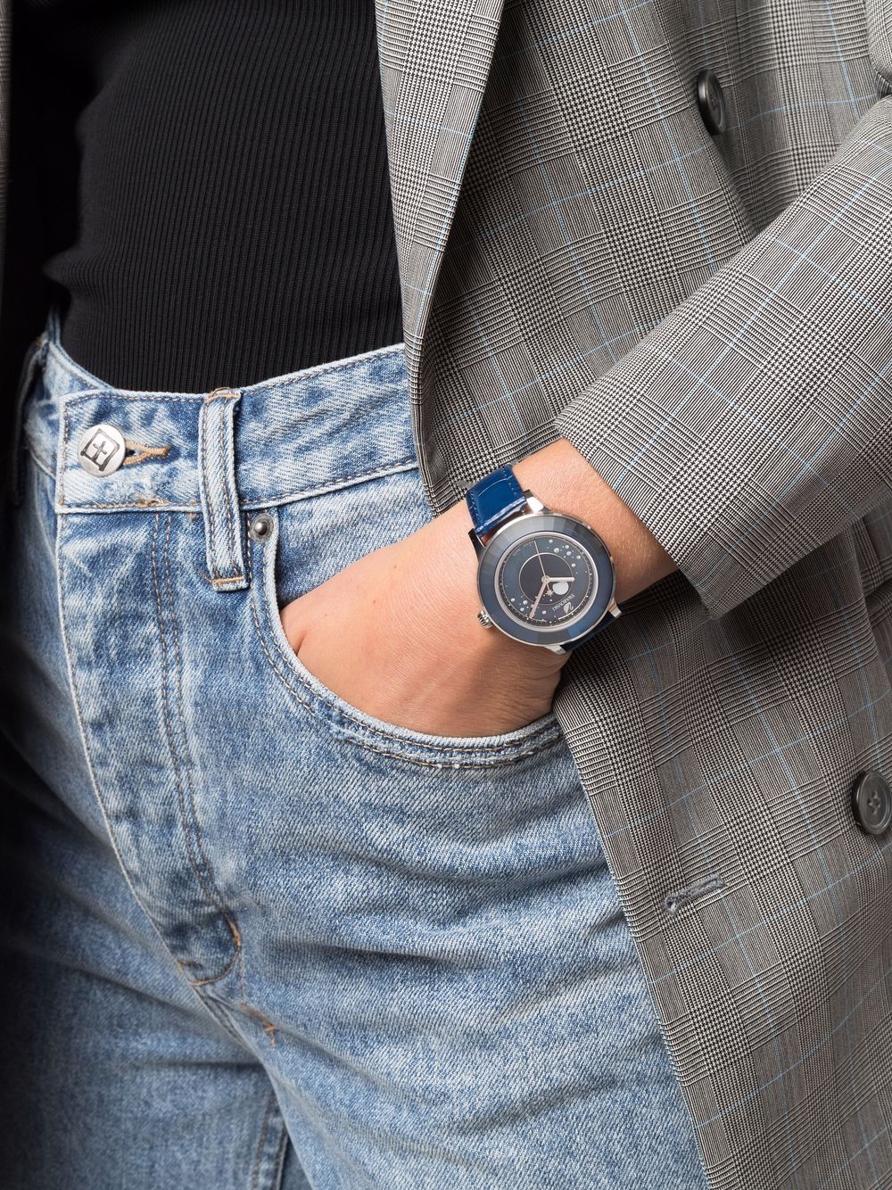 Swarovski Octea Lux horloge - Blauw