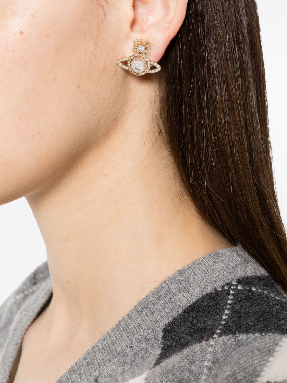 Vivienne Westwood Ariella oorbellen met studs - Goud