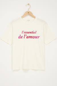 My jewellery Wit T-shirt L'essentiel de amour