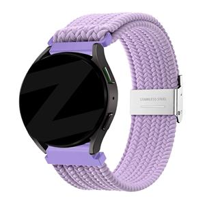 Bandz Samsung Galaxy Watch 5 44mm gevlochten nylon band (lichtpaars)