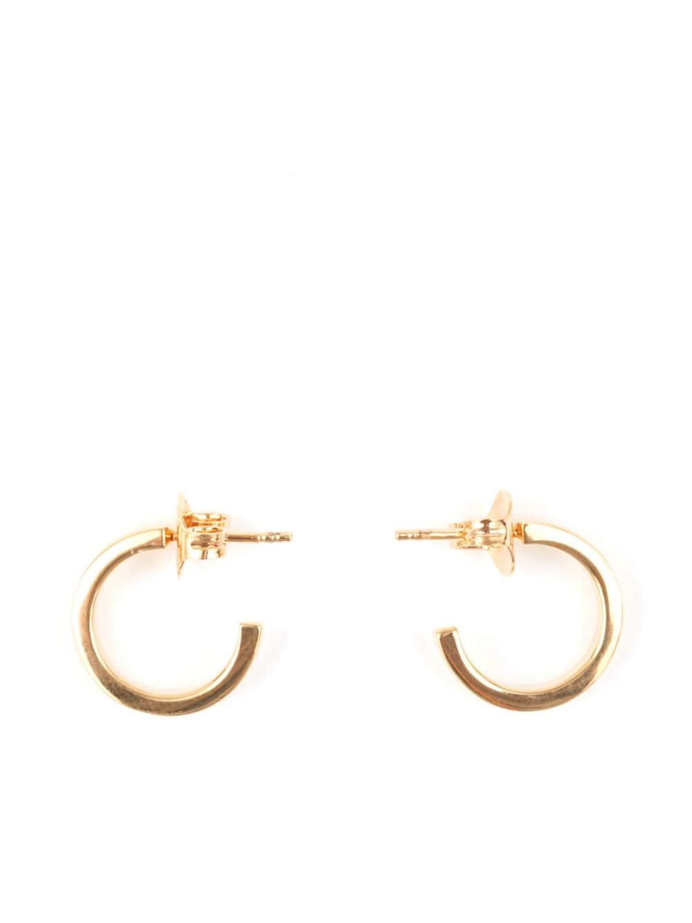MM6 Maison Margiela numeric minimal hoop earrings - Goud