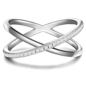 Glanzstücke München Zilveren ring Sterling zilver Zirkonia in Zilver