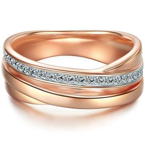 Trilani Ring van Sterling zilver in Roségoud