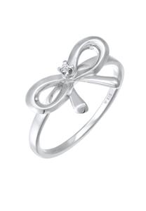 Elli DIAMONDS Verlobungsring Schleife Diamant 0.015 ct. 925 Silber