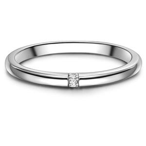 Glanzstücke München Zilveren ring Sterling zilver Zirkonia in Zilver