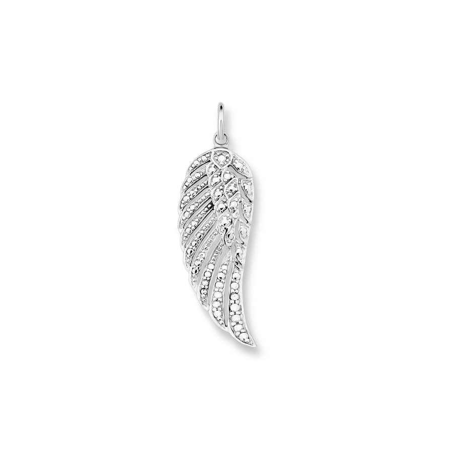 Amor Motief tag voor dames, 925 Sterling zilver | vleugels