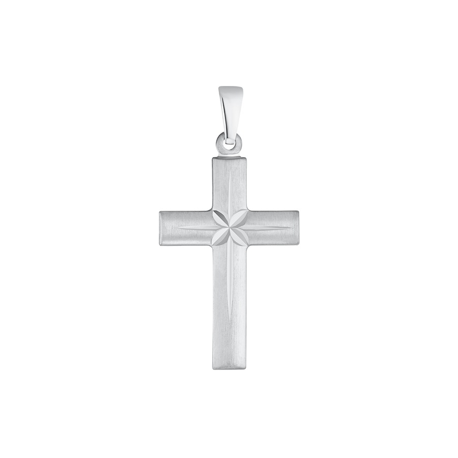 Amor Motief tag voor dames en heren, unisex, 925 Sterling zilveren | kruis