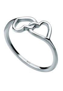 Elli Fingerring Herz Symbol Verbunden 925 Silber, Herz