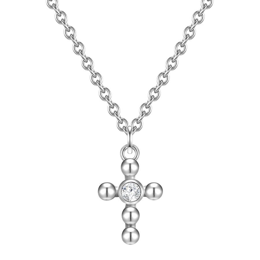 Glanzstücke München Silberkette Kreuz silber, aus Sterling Silber