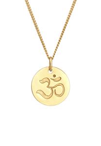 Elli Kette mit Anhänger Om Mantra Yoga Symbol 925 Silber, Om