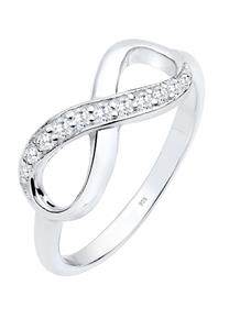 Elli Dames Infinity Symbool Oneindigheid Trend met Zirkonia Kristallen in 925 Sterling Zilver