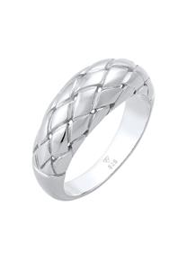 Elli Dames Ring Ring Rhomb verfijnde grove trend Blogger in 925 sterling zilver verguld