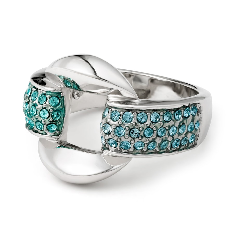 Pippa&Jean Mode-ring Messing Embellished with Swarovski crystals in Zilver