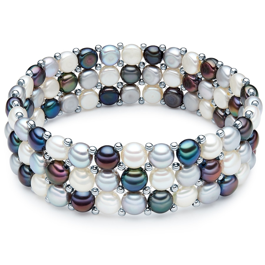 Valero Pearls Mode-armband Gekweekte zoetwaterparels Gekweekte zoetwaterparels in Gekleurd