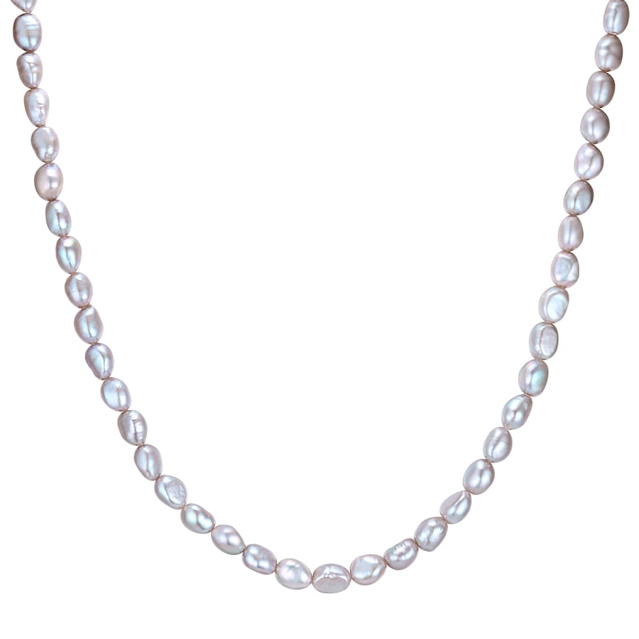 Valero Pearls Perlenkette silber, mit Süßwasser-Zuchtperle