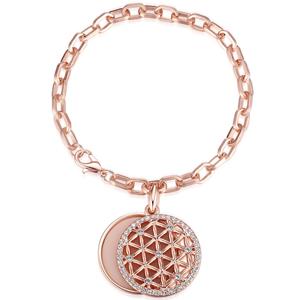 Lulu & Jane Armband Armband roségold verziert mit Kristallen von Swarovski weiß