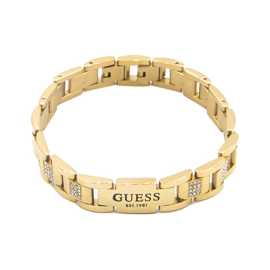 Guess Frontiers Heren Armband Staal - Goud