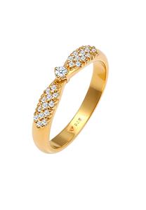 Elli DIAMONDS Verlobungsring Verlobung Glamour Diamant (0,16 ct) 925 Silber